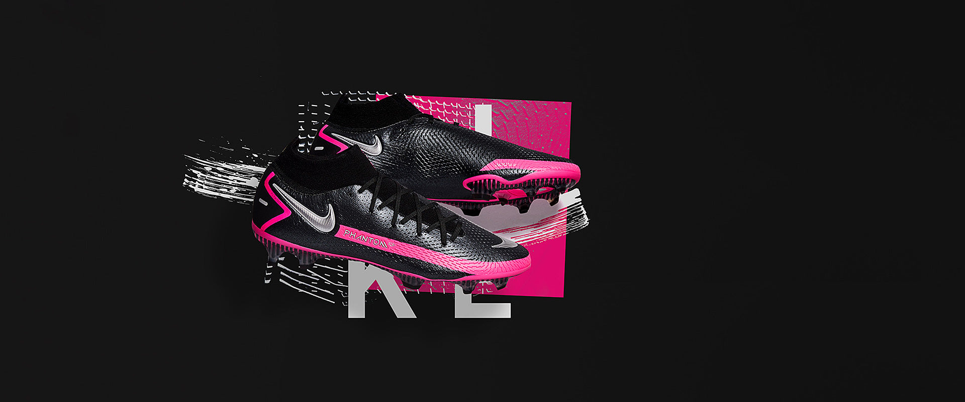 Nike Phantom GT Elite DF FG Chuteira Campo Preta e Prateada