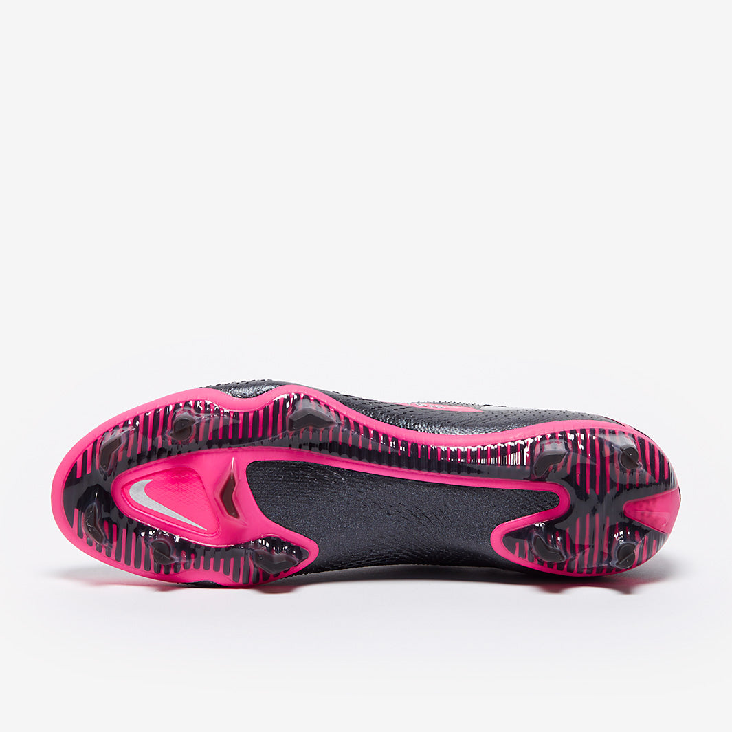 Nike Phantom GT Elite DF FG Chuteira Campo Preta e Prateada