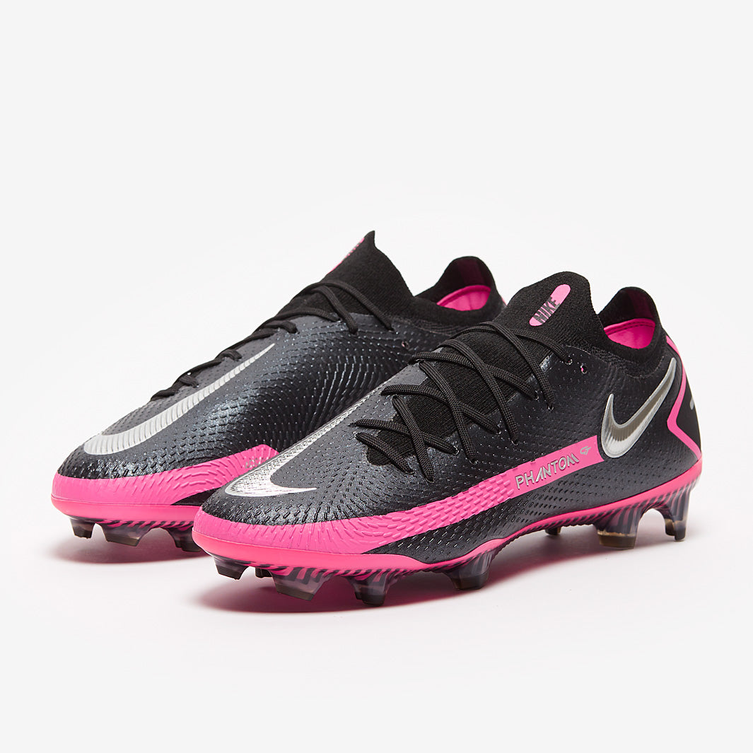 Nike Phantom GT Elite FG Football Boots Black/Silver/Pink Blast