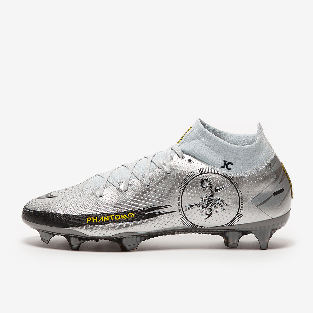 Nike Phantom GT Elite DF FG Football Boots Pure Platinum/Metallic Silver/Black