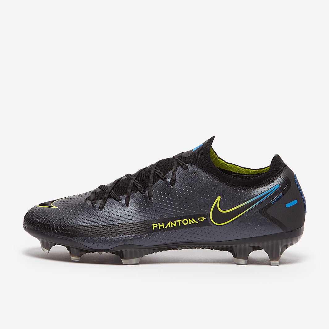 Nike Phantom GT Elite FG Football Boots Black/Cyber/Light Photo Blue