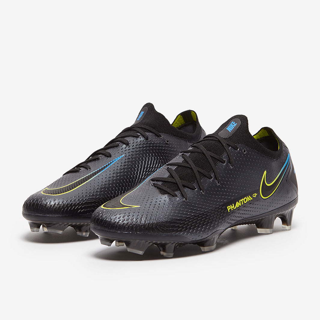 Nike Phantom GT Elite FG Football Boots Black/Cyber/Light Photo Blue
