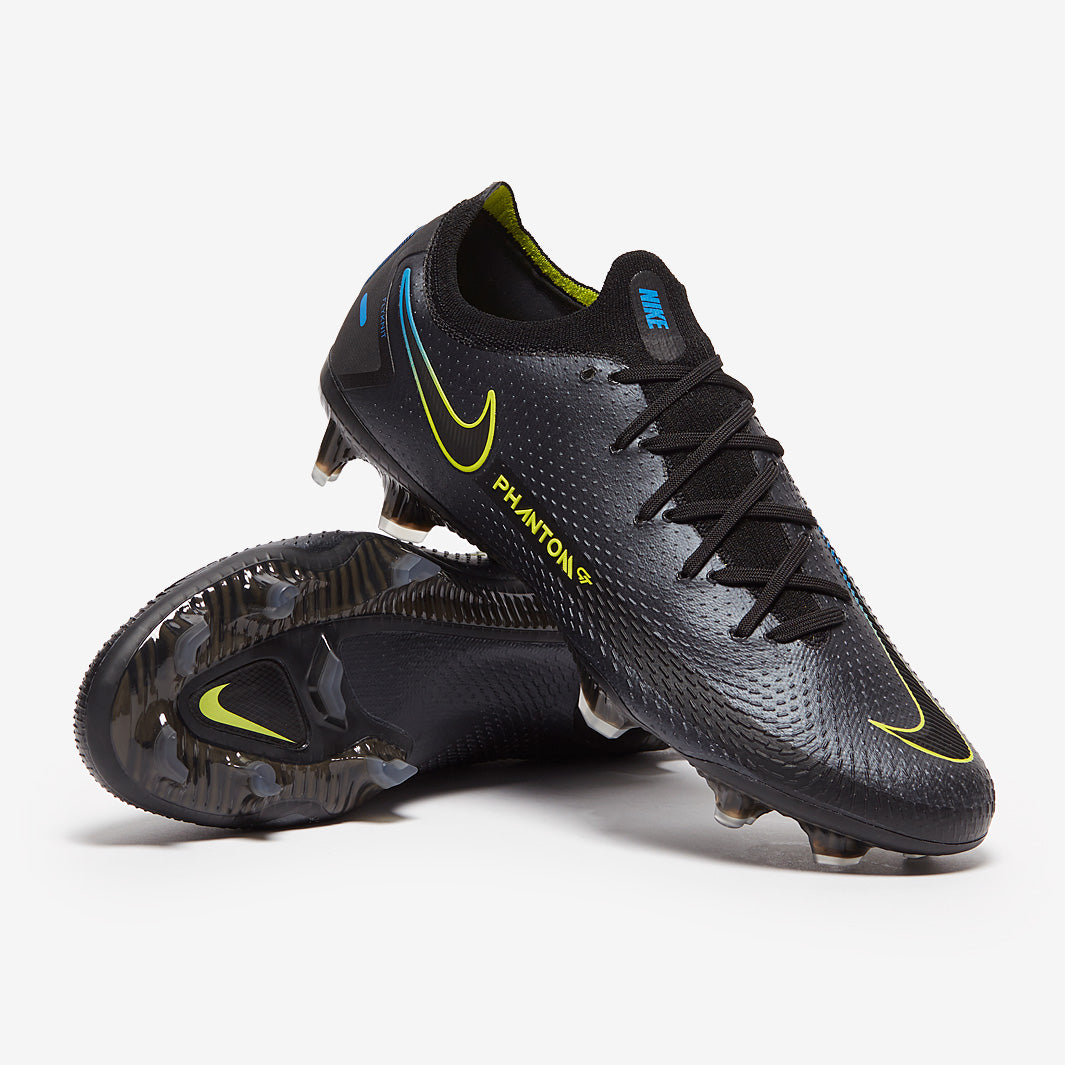 Nike Phantom GT Elite FG Football Boots Black/Cyber/Light Photo Blue