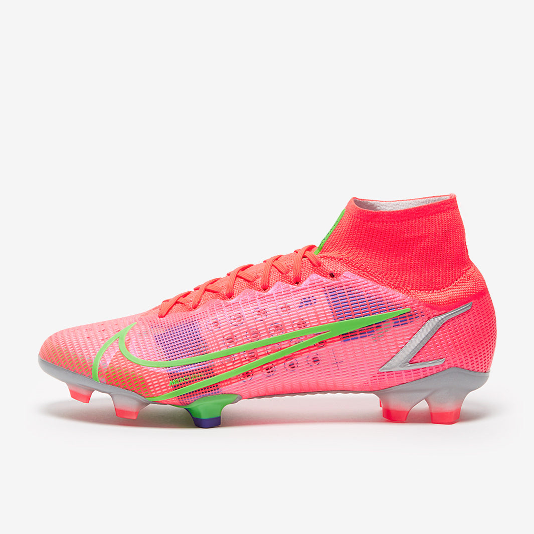 Nike Mercurial Superfly VIII Elite FG Football Boots Bright Crimson/Metallic Silver