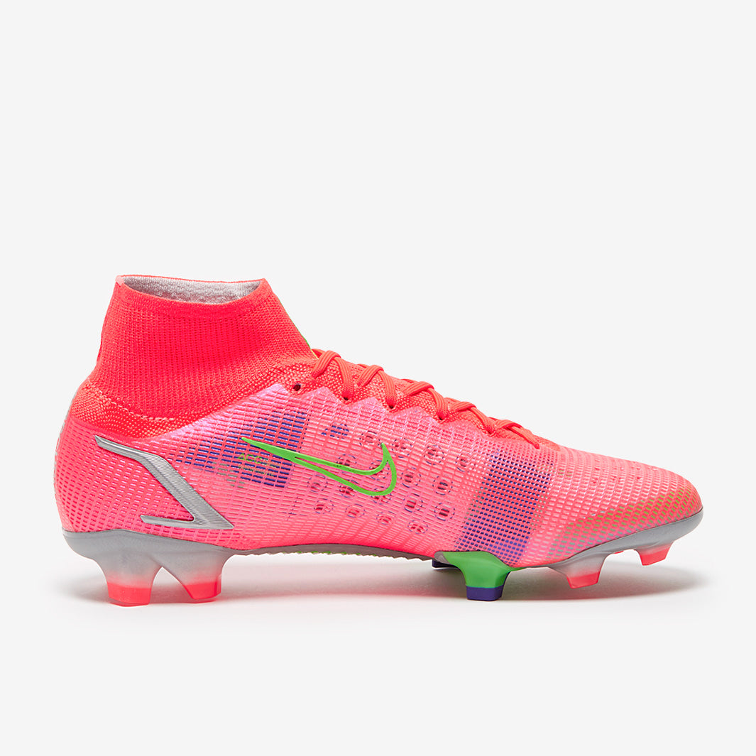 Nike Mercurial Superfly VIII Elite FG Football Boots Bright Crimson/Metallic Silver