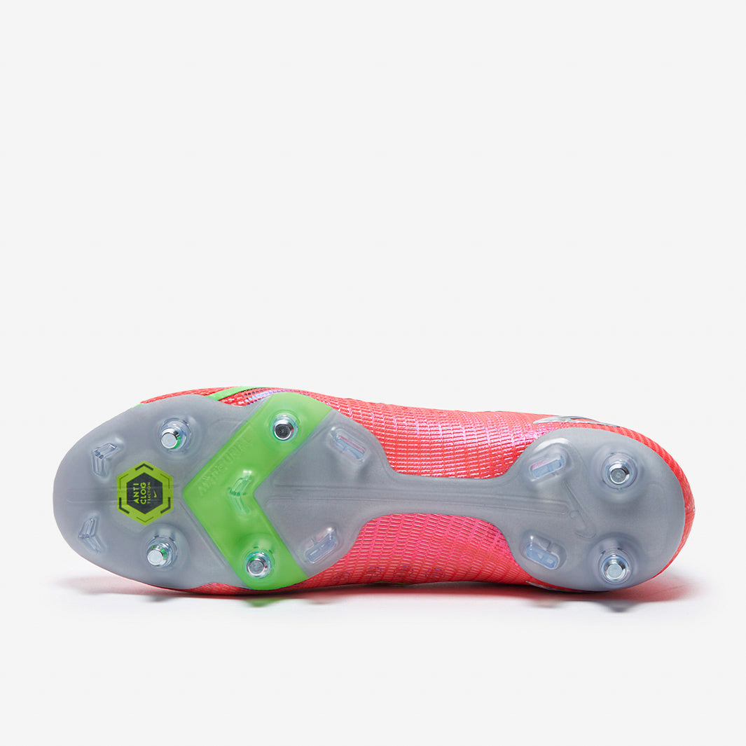 Nike Mercurial Vapor XIV Elite SG-PRO Anti-Clog Football Boots Bright Crimson/Metallic Silver