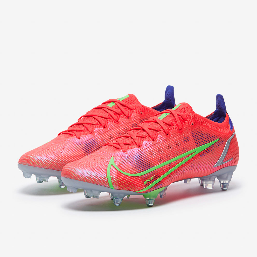 Nike Mercurial Vapor XIV Elite SG-PRO Anti-Clog Football Boots Bright Crimson/Metallic Silver