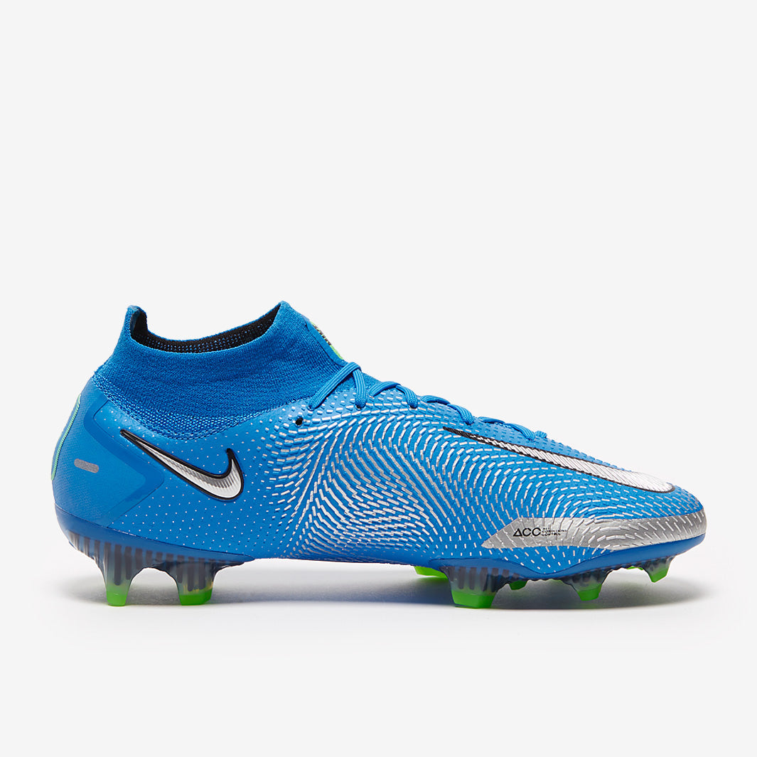 Nike Phantom GT Elite DF FG Football Boots Photo Blue/Metallic Silver/Rage Green