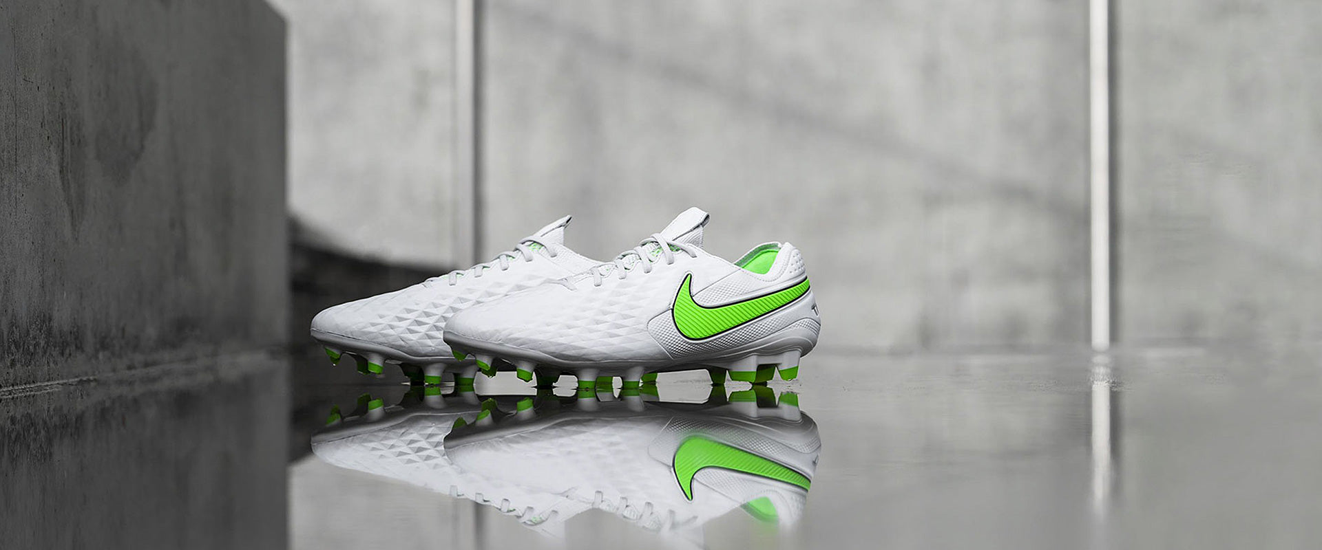 Nike Tiempo Legend VIII Elite FG Football Boots Platinum Tint/Rage Green