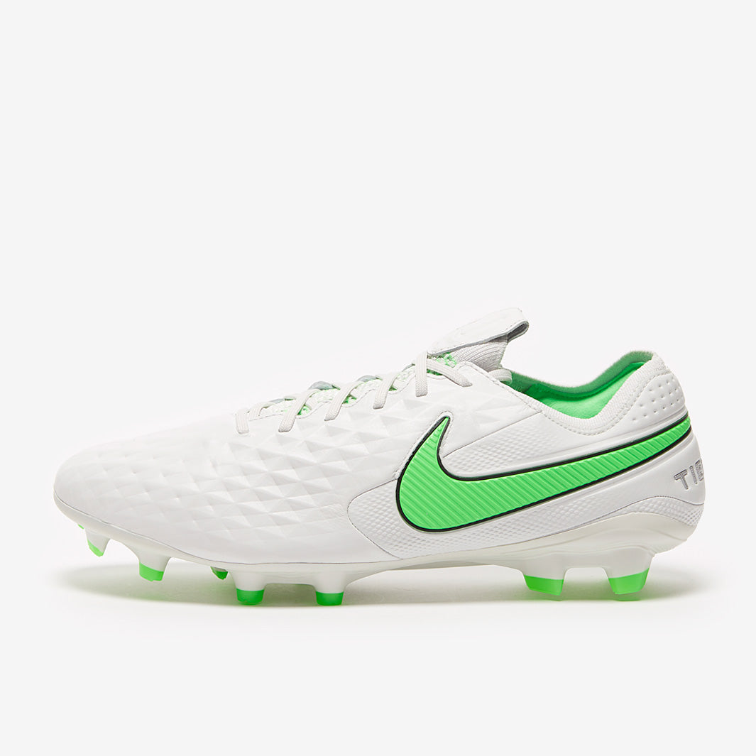 Nike Tiempo Legend VIII Elite FG Football Boots Platinum Tint/Rage Green