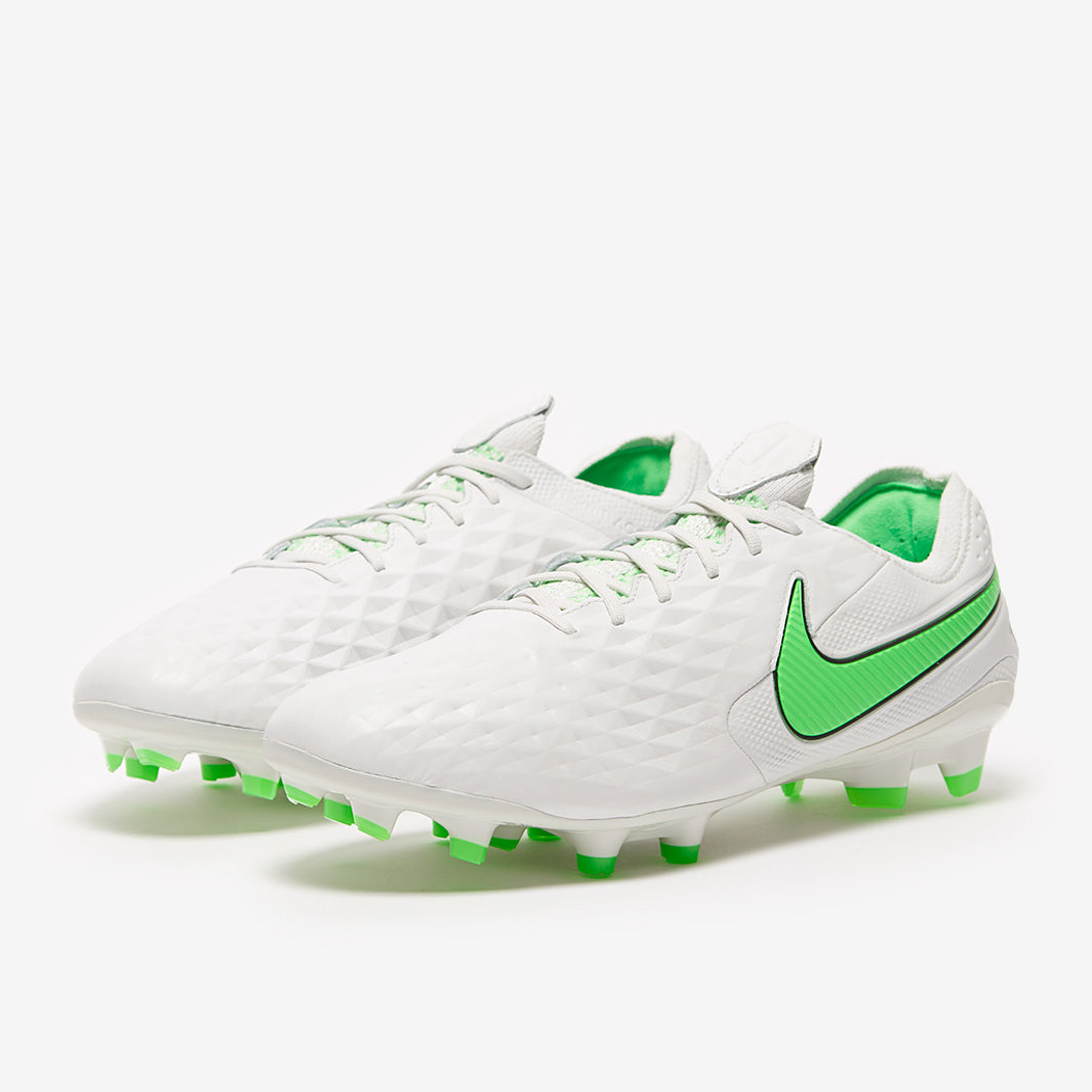 Nike Tiempo Legend VIII Elite FG Football Boots Platinum Tint/Rage Green