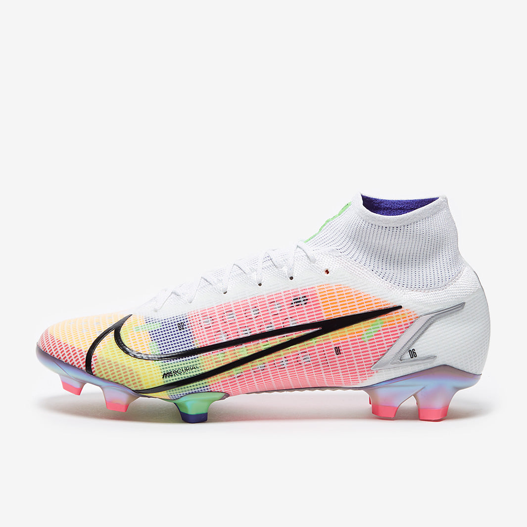 Nike Mercurial Superfly Dragonfly 8 Elite FG Football Boots White/Metallic Silver/Dark Raisin