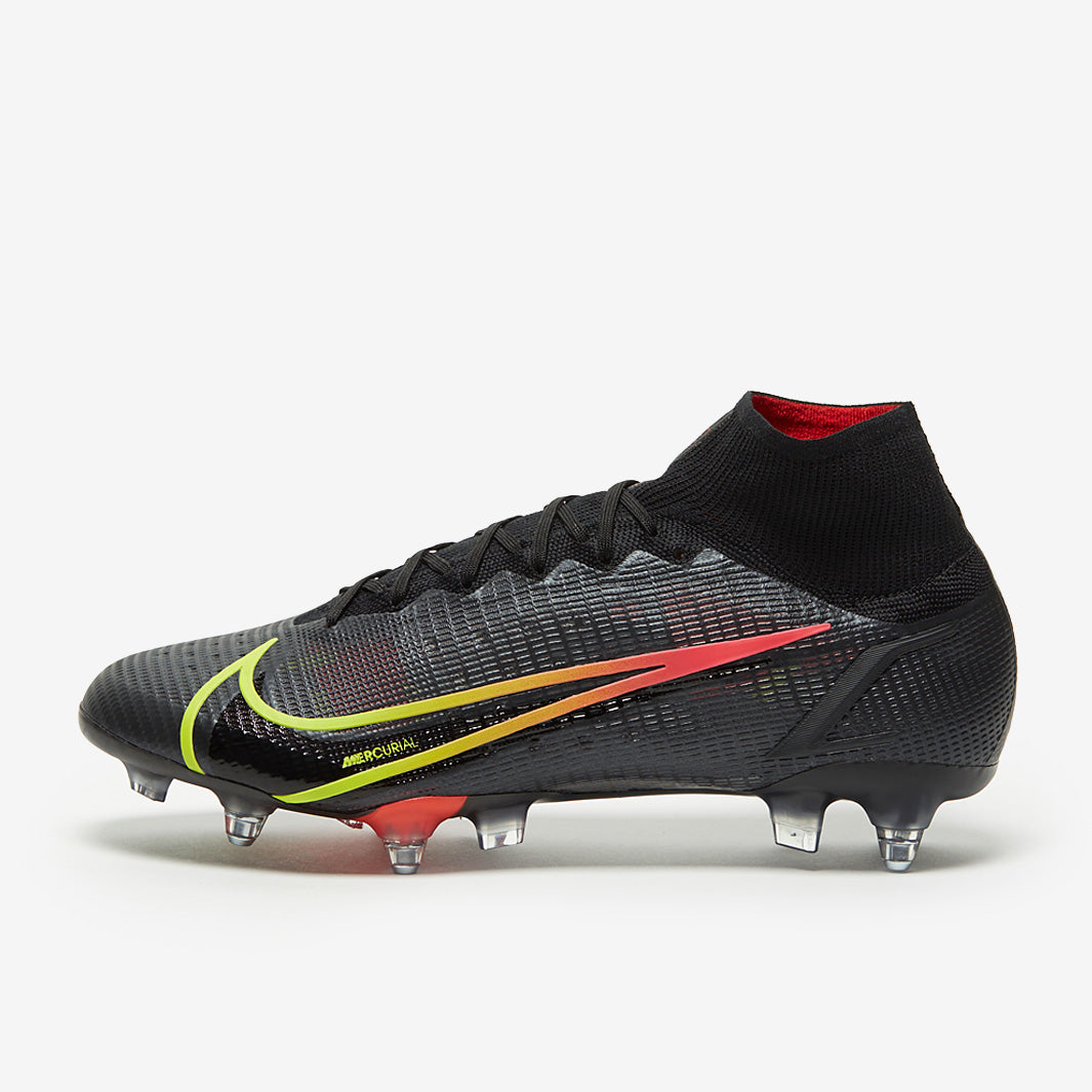 Nike Mercurial Superfly VIII Elite SG-PRO Anti-Clog Football Boots Black/Cyber/Off Noir