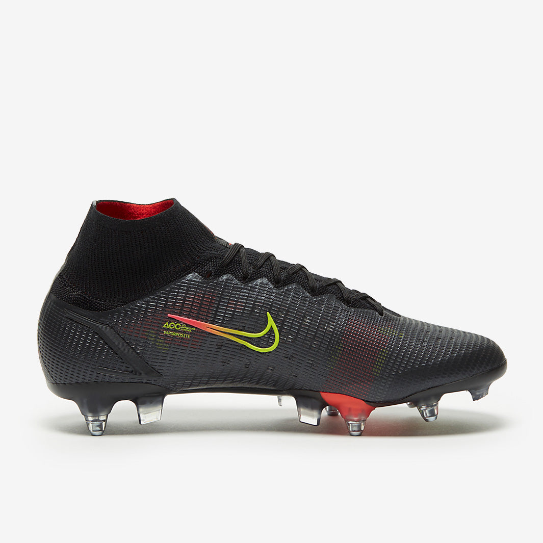 Nike Mercurial Superfly VIII Elite SG-PRO Anti-Clog Football Boots Black/Cyber/Off Noir