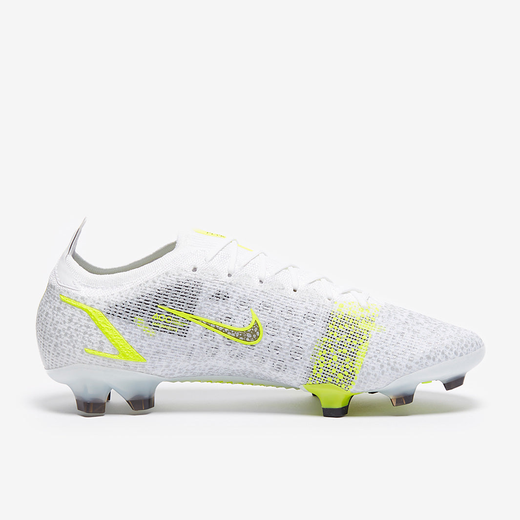 Nike Mercurial Vapor 14 Elite FG Football Boots White/Black Metallic/Silver Volt