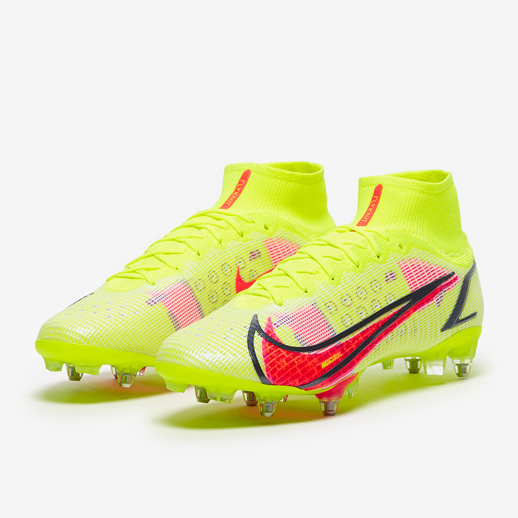 Nike Mercurial Superfly VIII Elite DF SG-PRO AC Football Boots Volt/Bright Crimson/Black