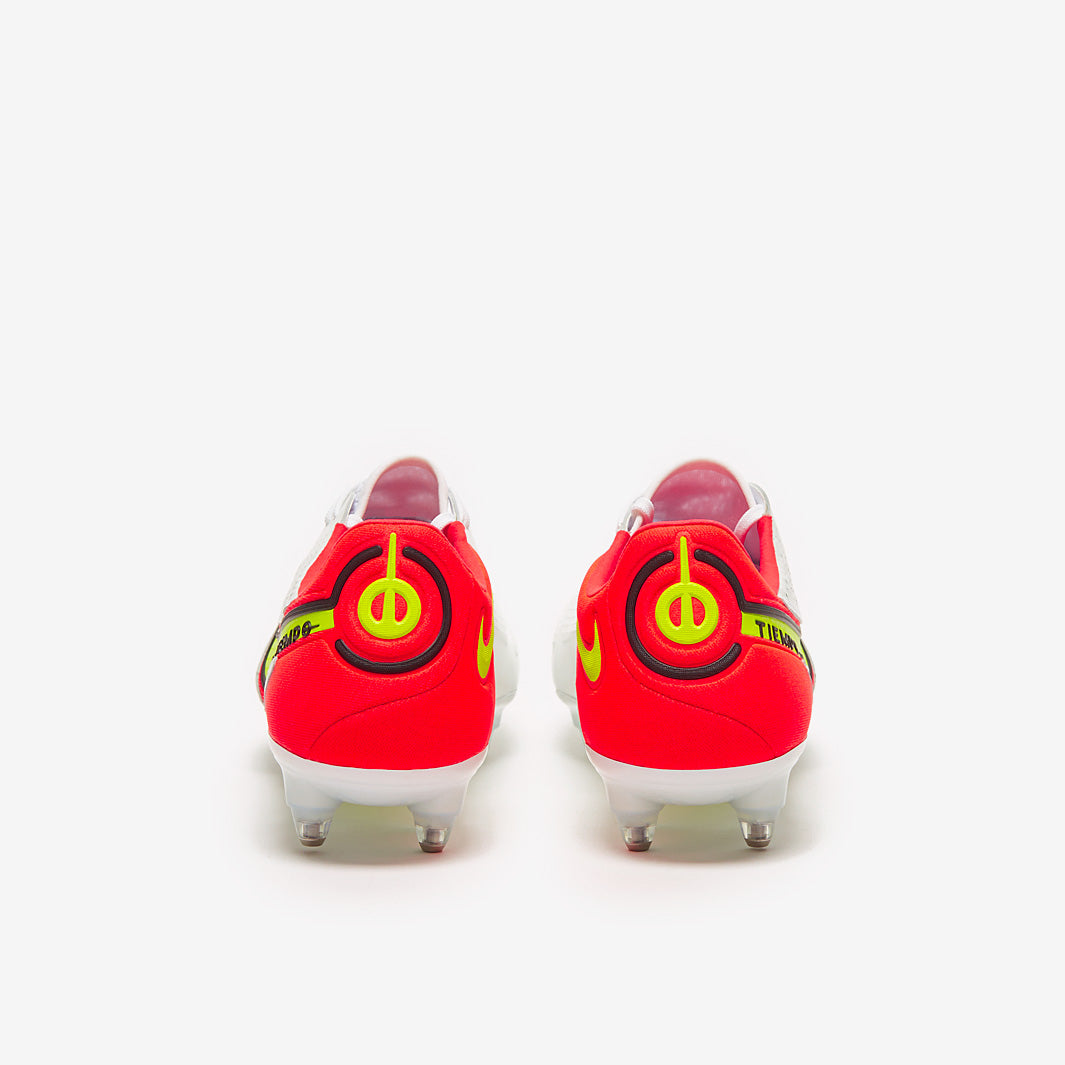 Nike Tiempo Legend IX Elite SG-Pro AC Football Boots White/Volt/Bright Crimson