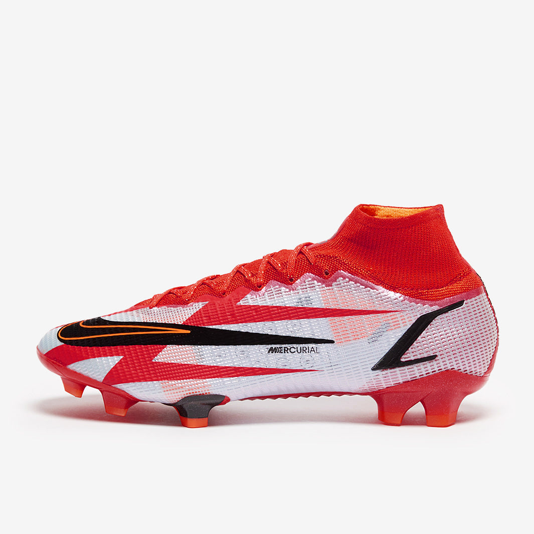Nike Mercurial Superfly VIII Elite CR7 FG Football Boots Chile Red/Black/White/Total Orange