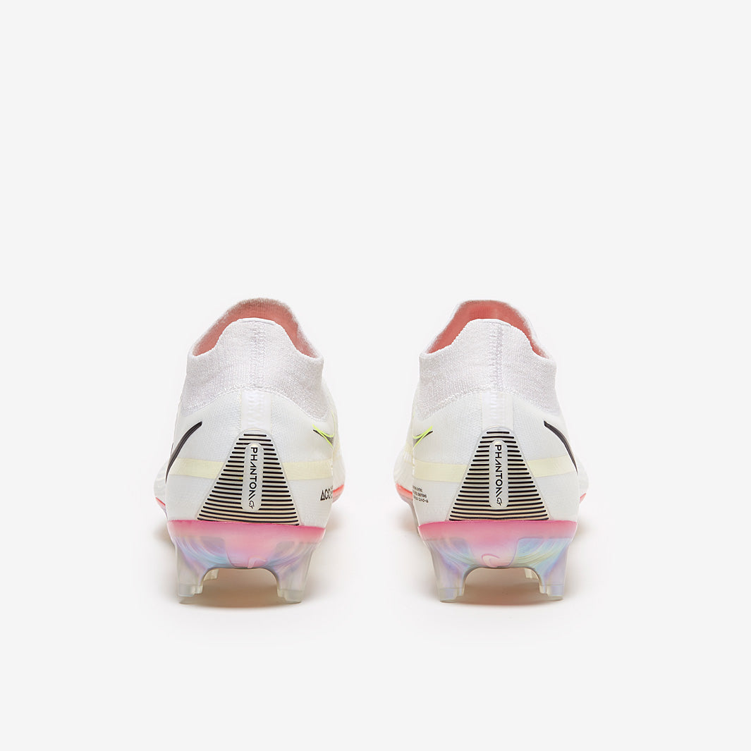 Nike Phantom GT II Elite FG Football Boots White/Black/Bright Crimson/Pink Blast