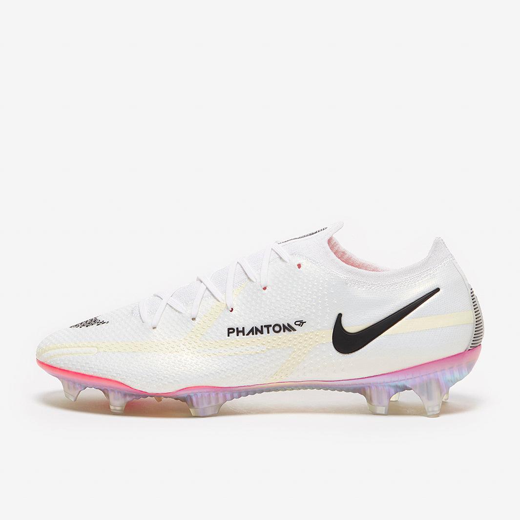 Nike Phantom GT II Elite FG Football Boots White/Black/Bright Crimson/Pink Blast