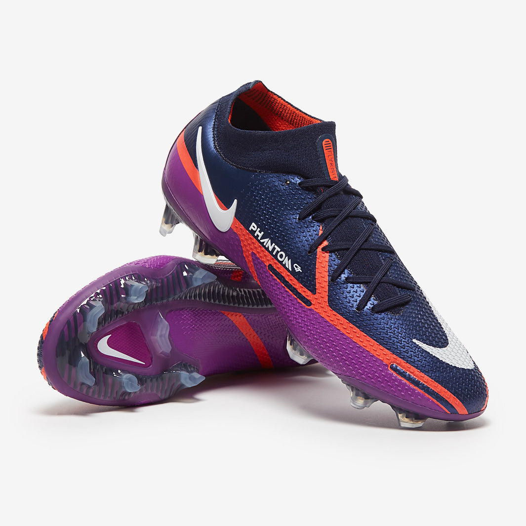 Nike Phantom GT II Elite DF FG Football Boots College Navy/White/Vivid Purple
