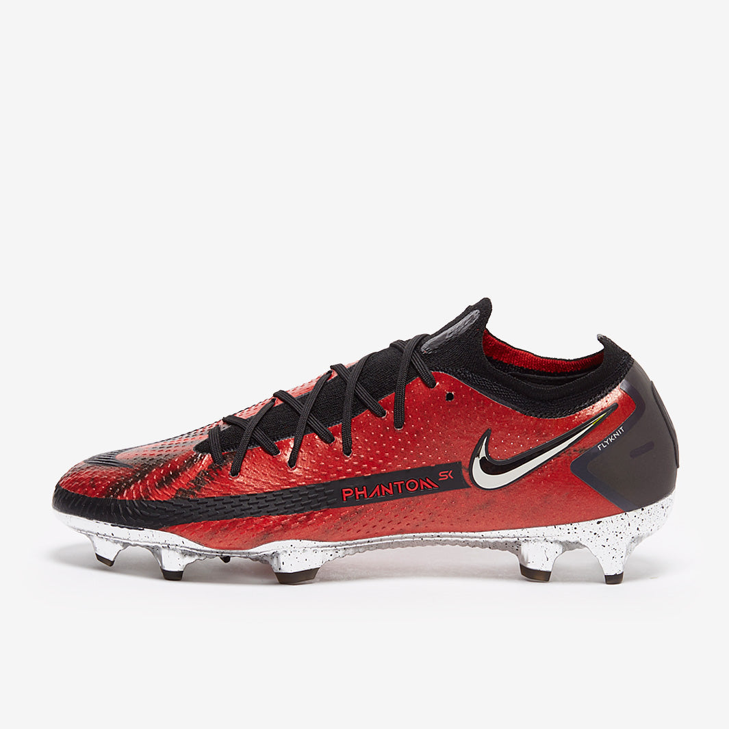 Nike Phantom GT Elite FG x Skepta Bloody Chrome Football Boots University Red/Chrome Black/Cool Grey