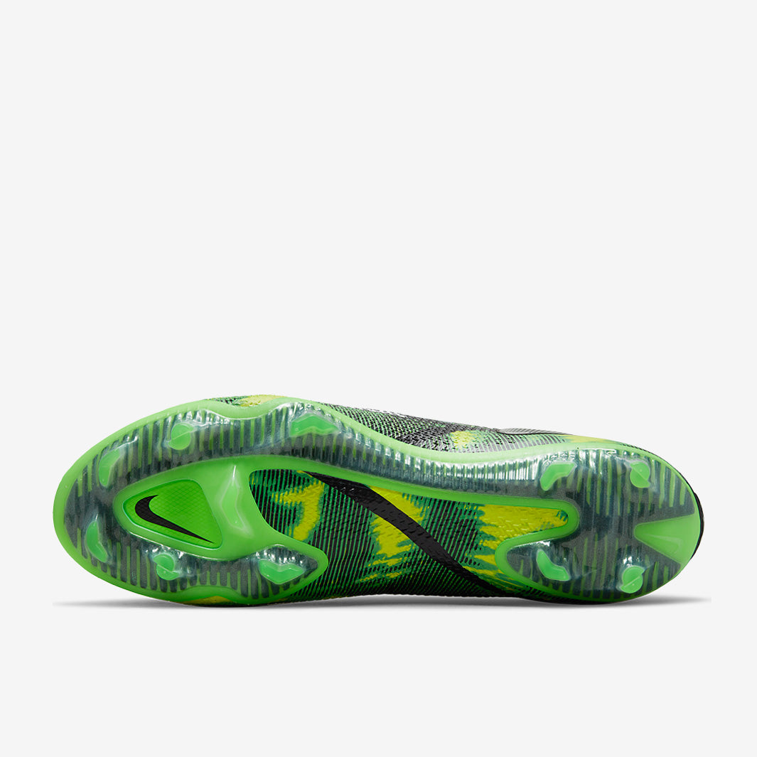 Nike Phantom GT II Elite DF FG Football Boots Black/Metallic Platinum/Green Strike