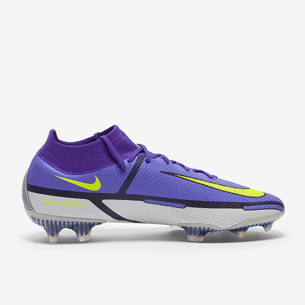 Nike Phantom GT II Elite DF FG Football Boots Sapphire/Volt/Grey Fog/Blue Void
