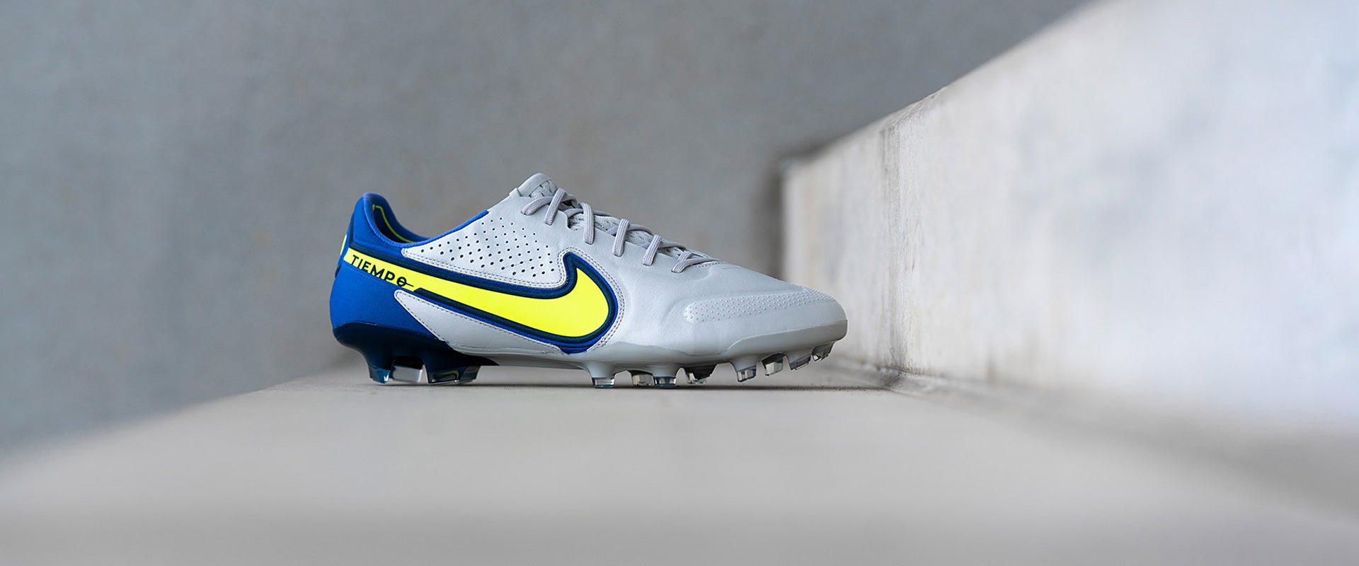 Nike Tiempo Legend IX Elite FG Chuteira Campo Cinza/Verde