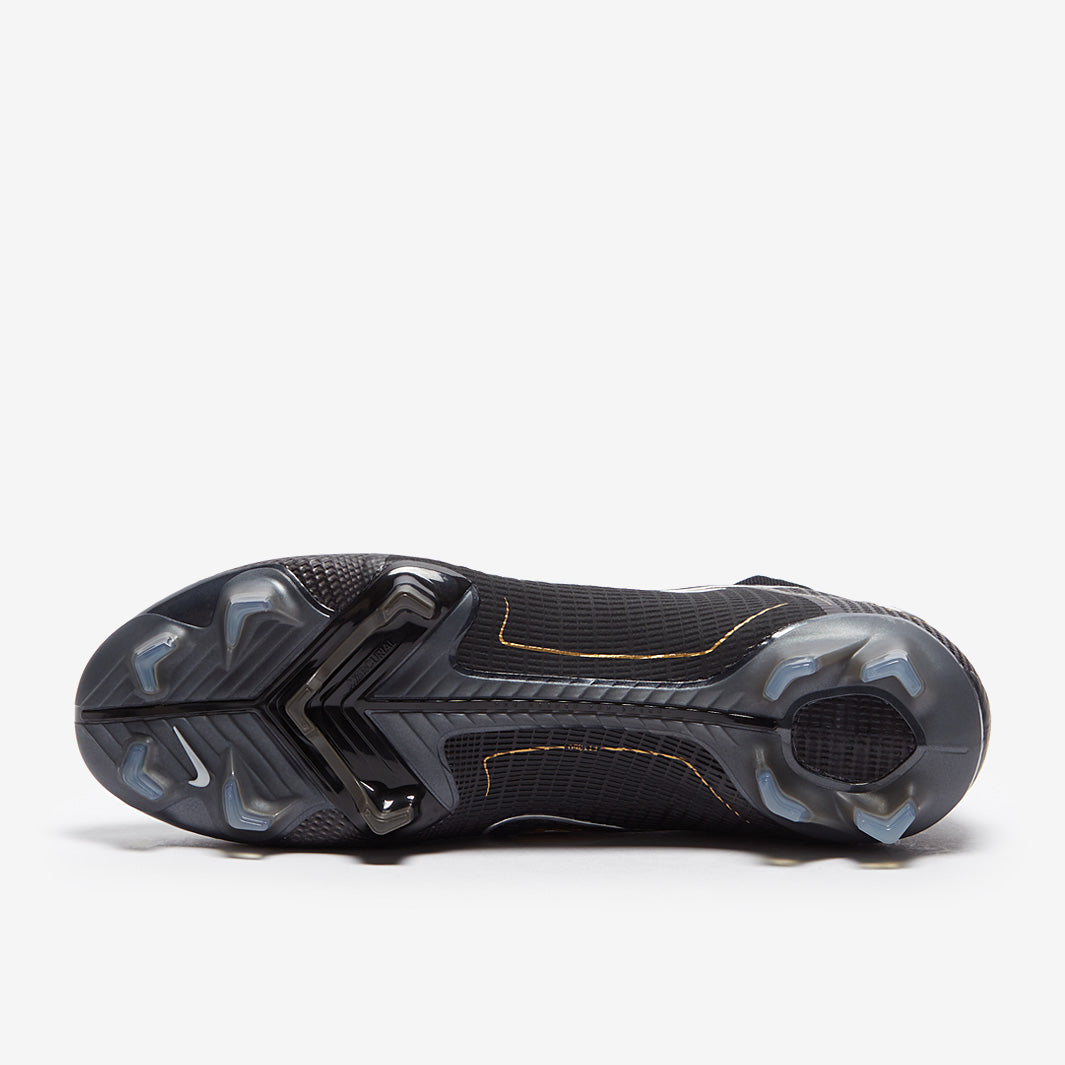 Nike Mercurial Superfly VIII Elite FG Football Boots Black/Metallic Gold/Metallic Silver