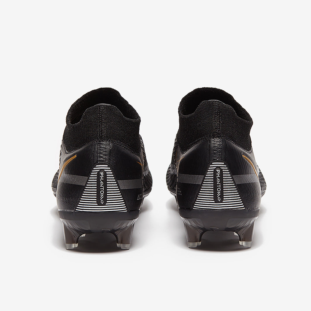 Nike Phantom GT II Elite DF FG Football Boots Black/Metallic Dark Grey/Metallic Gold