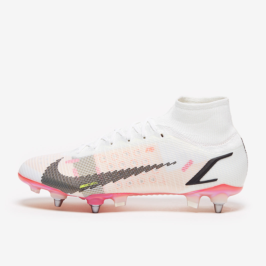 Nike Mercurial Superfly VIII Elite SG-Pro Player Edition Football Boots White/Black/Bright Crimson/Pink Blast