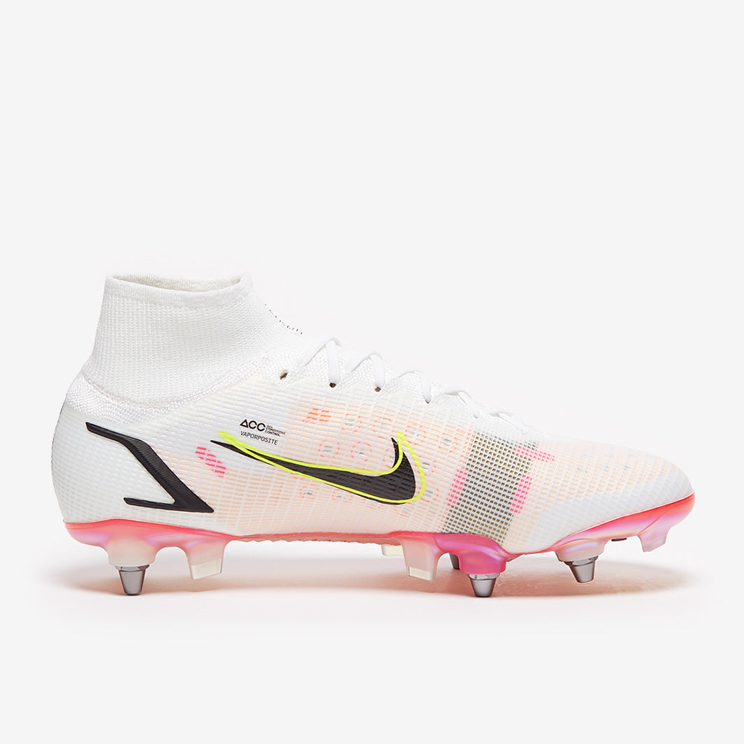 Nike Mercurial Superfly VIII Elite SG-Pro Player Edition Football Boots White/Black/Bright Crimson/Pink Blast