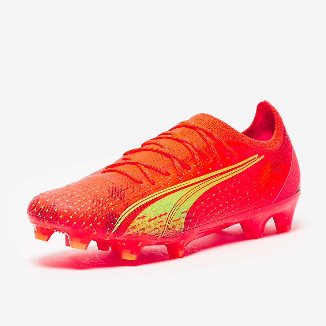 Puma Ultra Ultimate FG/AG Football Boots Fiery Coral/Fizzy Light/Puma Black