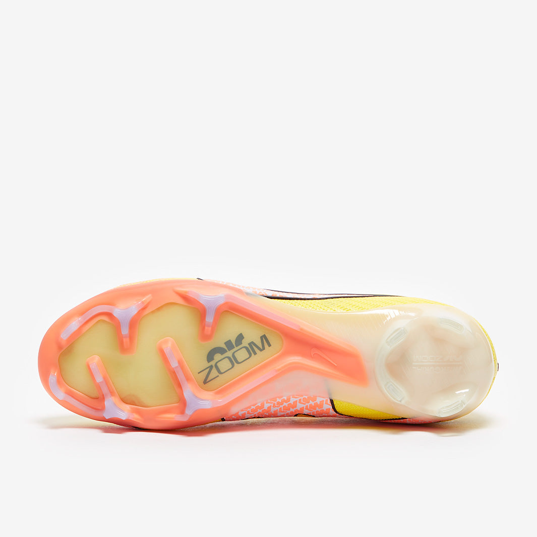 Nike Air Zoom Mercurial Vapor XV Elite FG Football Boots Yellow Strike/Sunset Glow/Doll
