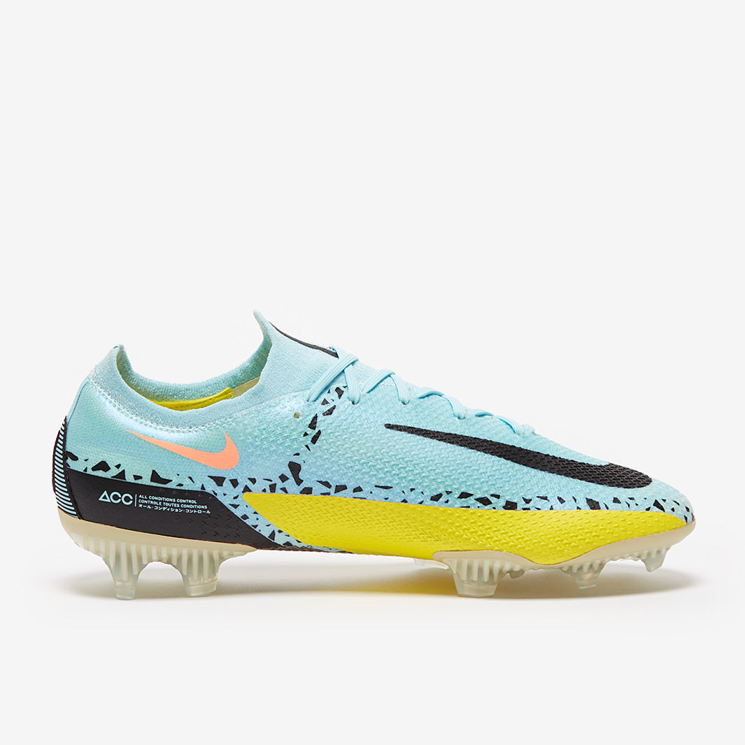 Nike Phantom GT II Elite FG Football Boots Glacier Ice/Black/Yellow Strike