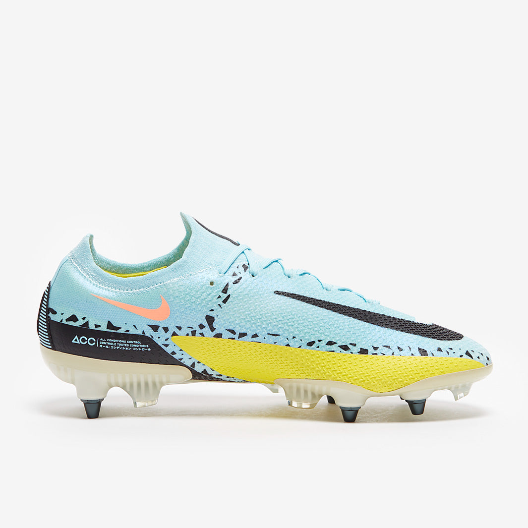 Nike Phantom GT II Elite SG Pro Anti-Clog Football Boots Black/White