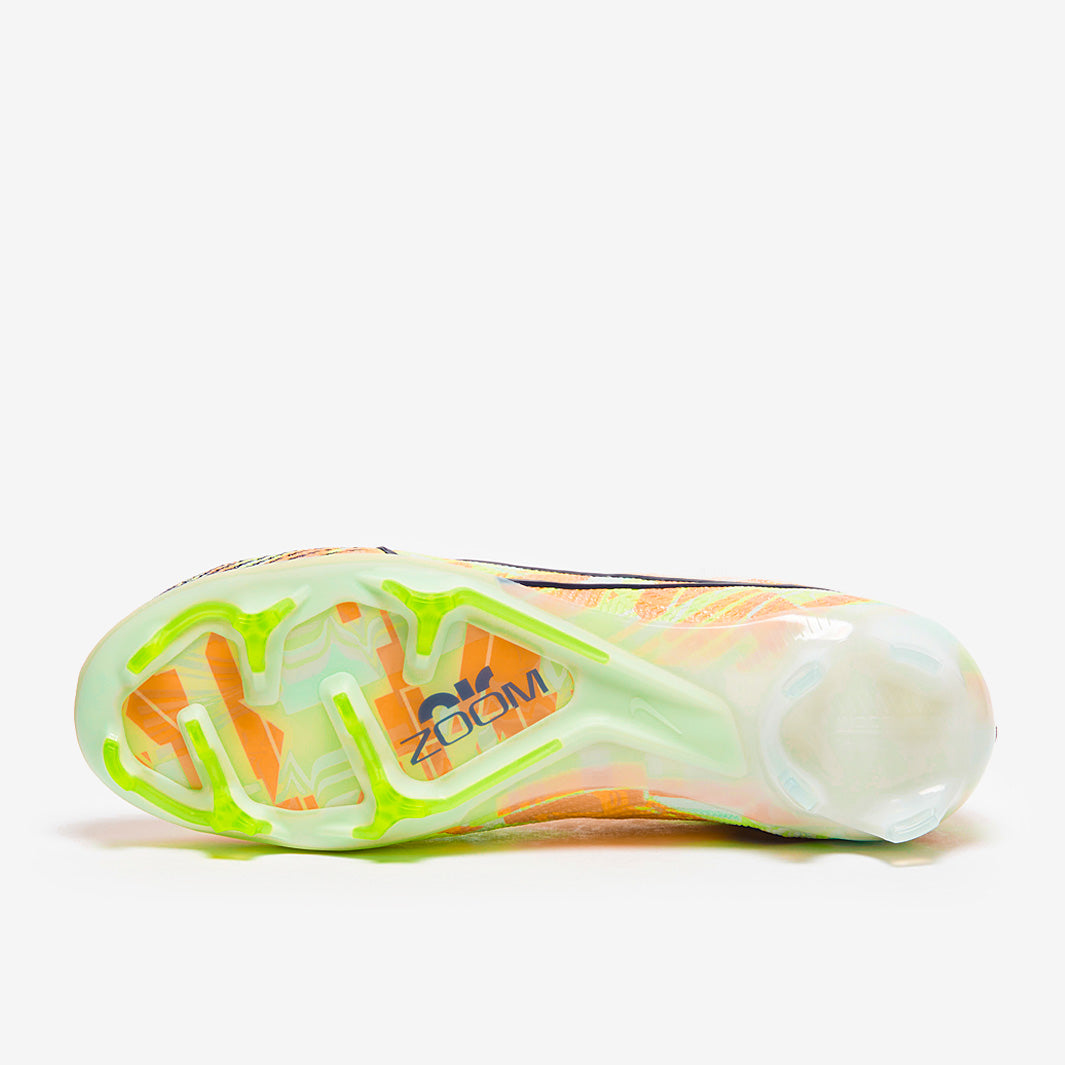 Nike Air Zoom Mercurial Superfly IX Elite FG Football Boots Barely Green/Blackened Blue/Total Orange
