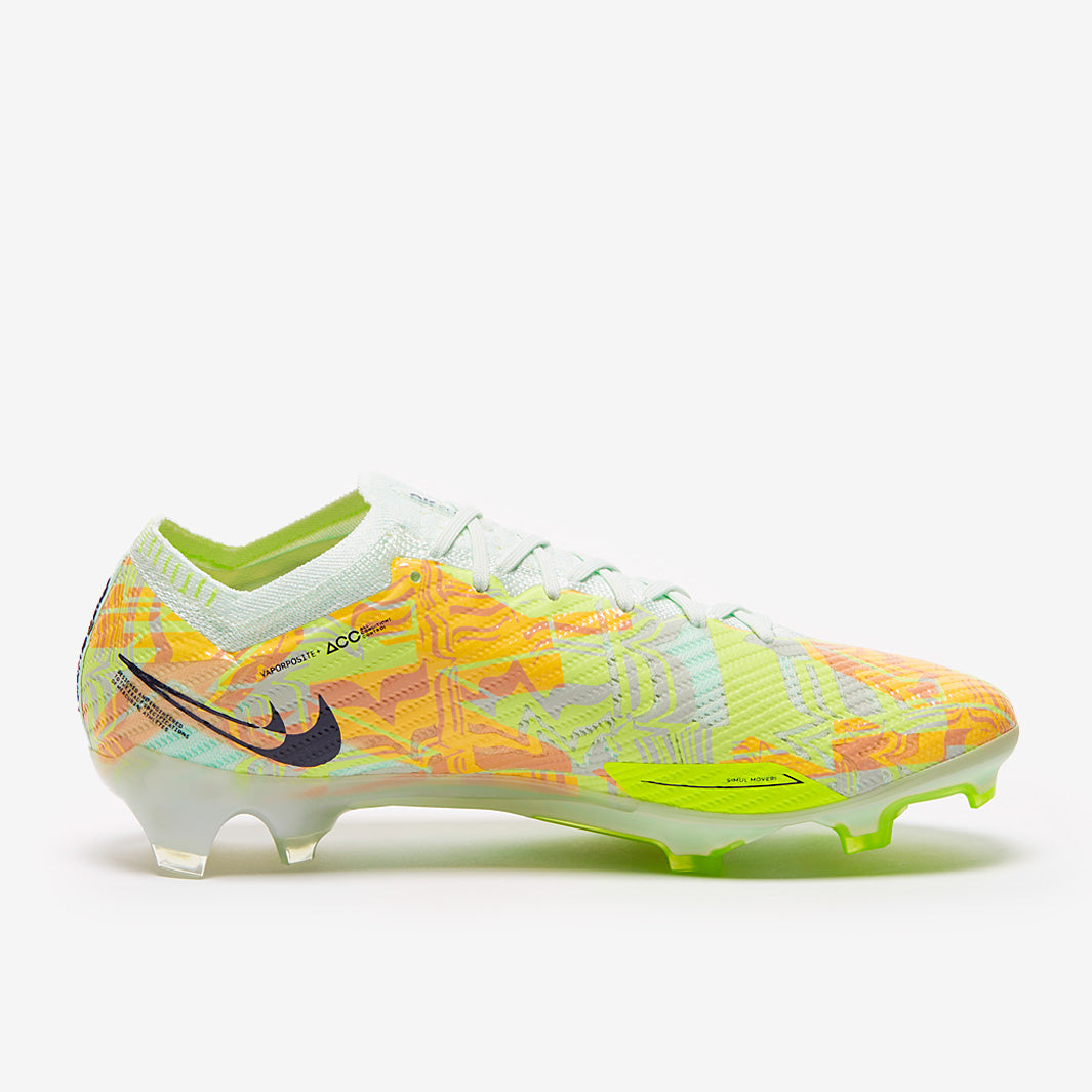 Nike Air Zoom Mercurial Vapor XV Elite FG Football Boots Barely Green/Blackened Blue/Total Orange