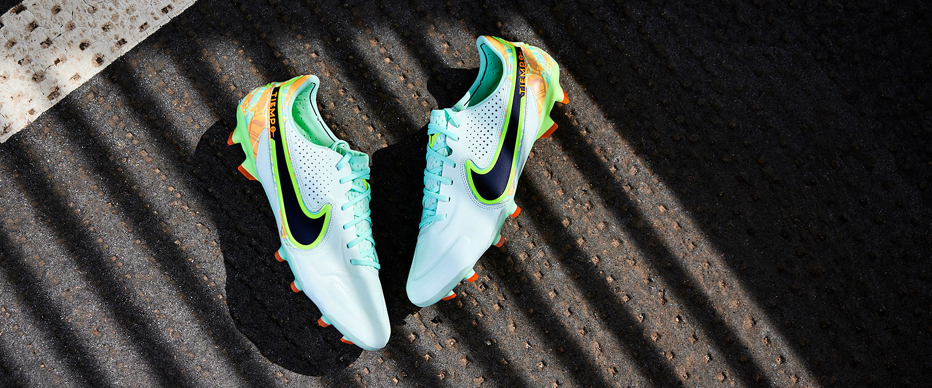 Nike Tiempo Legend IX Elite FG Football Boots Barely Green/Blackened Blue/Total Orange