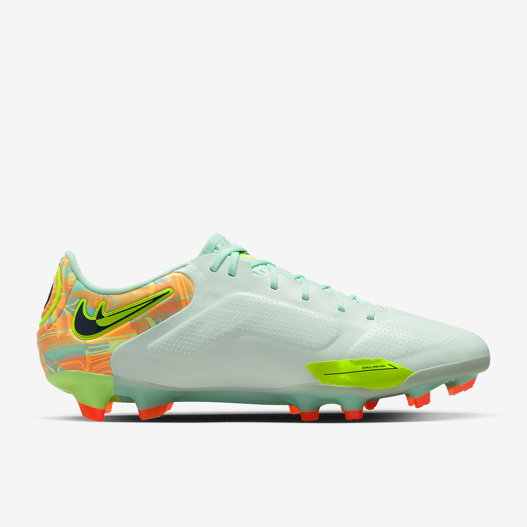Nike Tiempo Legend IX Elite FG Football Boots Barely Green/Blackened Blue/Total Orange