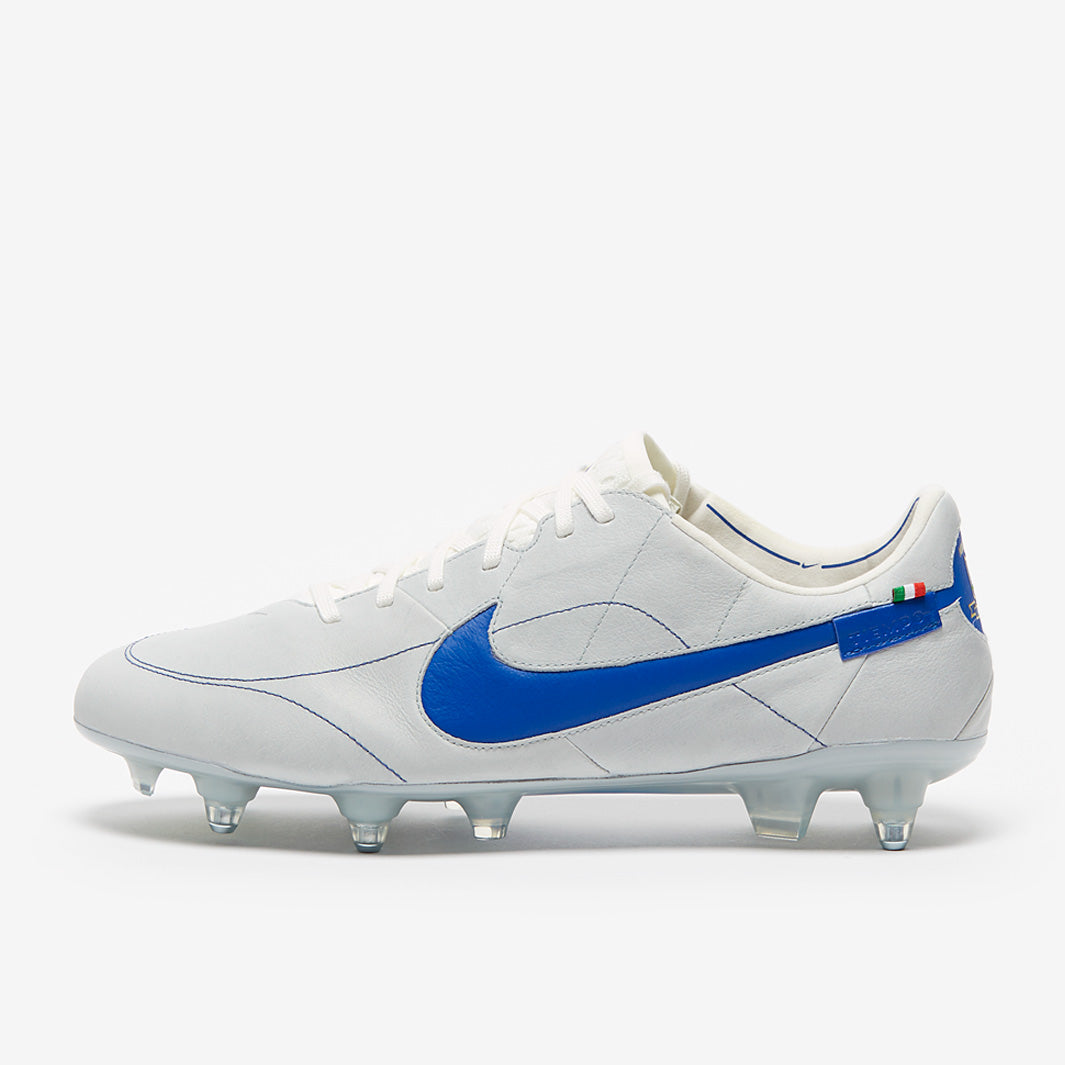 Nike Tiempo Legend IX Elite x Made in Italy SG-Pro Anti-Clog Football Boots White/Game Royal/Metallic Silver