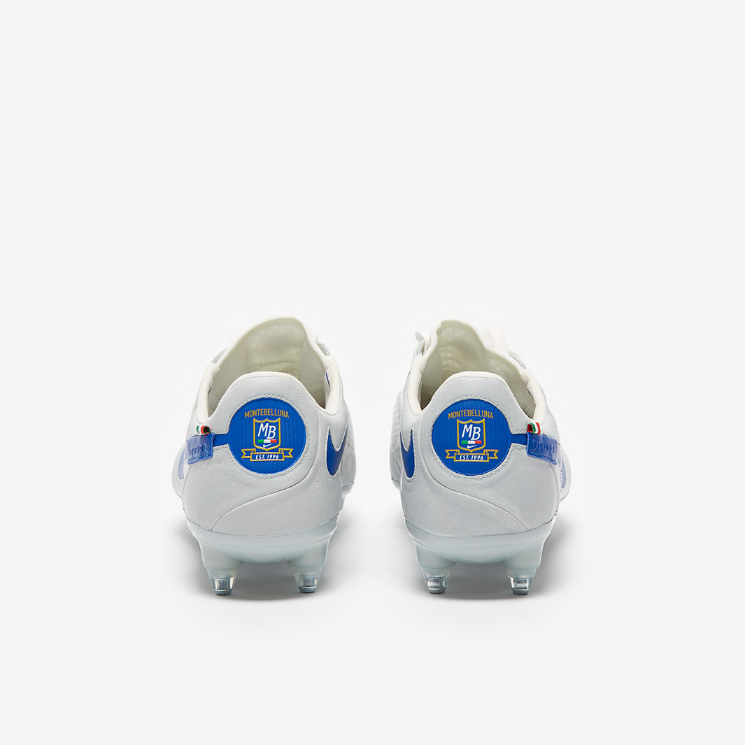 Nike Tiempo Legend IX Elite x Made in Italy SG-Pro Anti-Clog Football Boots White/Game Royal/Metallic Silver