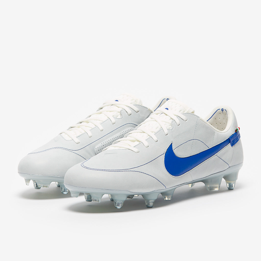 Nike Tiempo Legend IX Elite x Made in Italy SG-Pro Anti-Clog Football Boots White/Game Royal/Metallic Silver