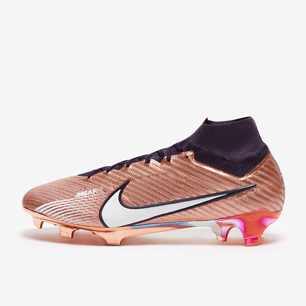 Nike Air Zoom Mercurial Superfly IX Elite SE x Mbappe FG Football Boots Metallic Copper/Metallic Copper