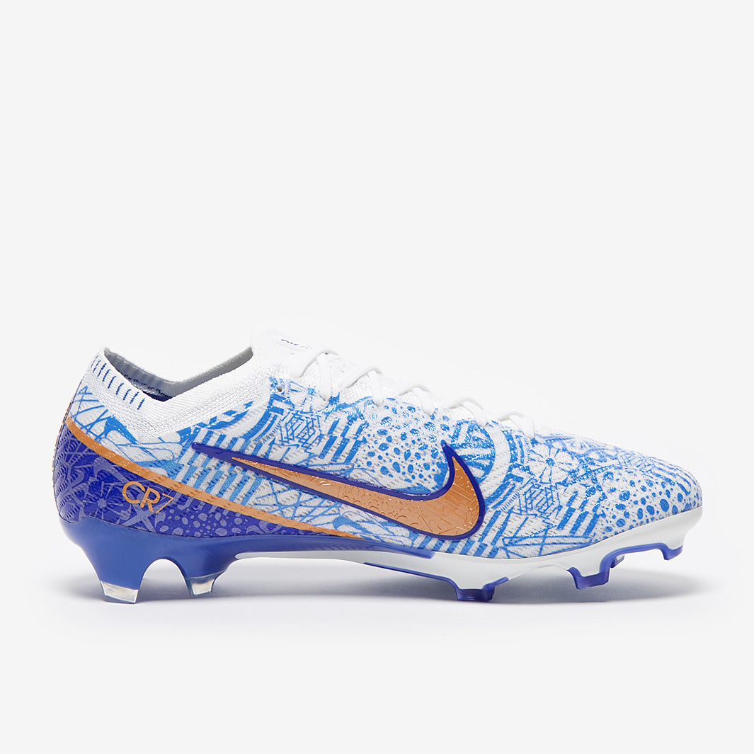 Nike Air Zoom Mercurial Vapor XV Elite CR7 FG Football Boots White/Metallic Copper/Concord