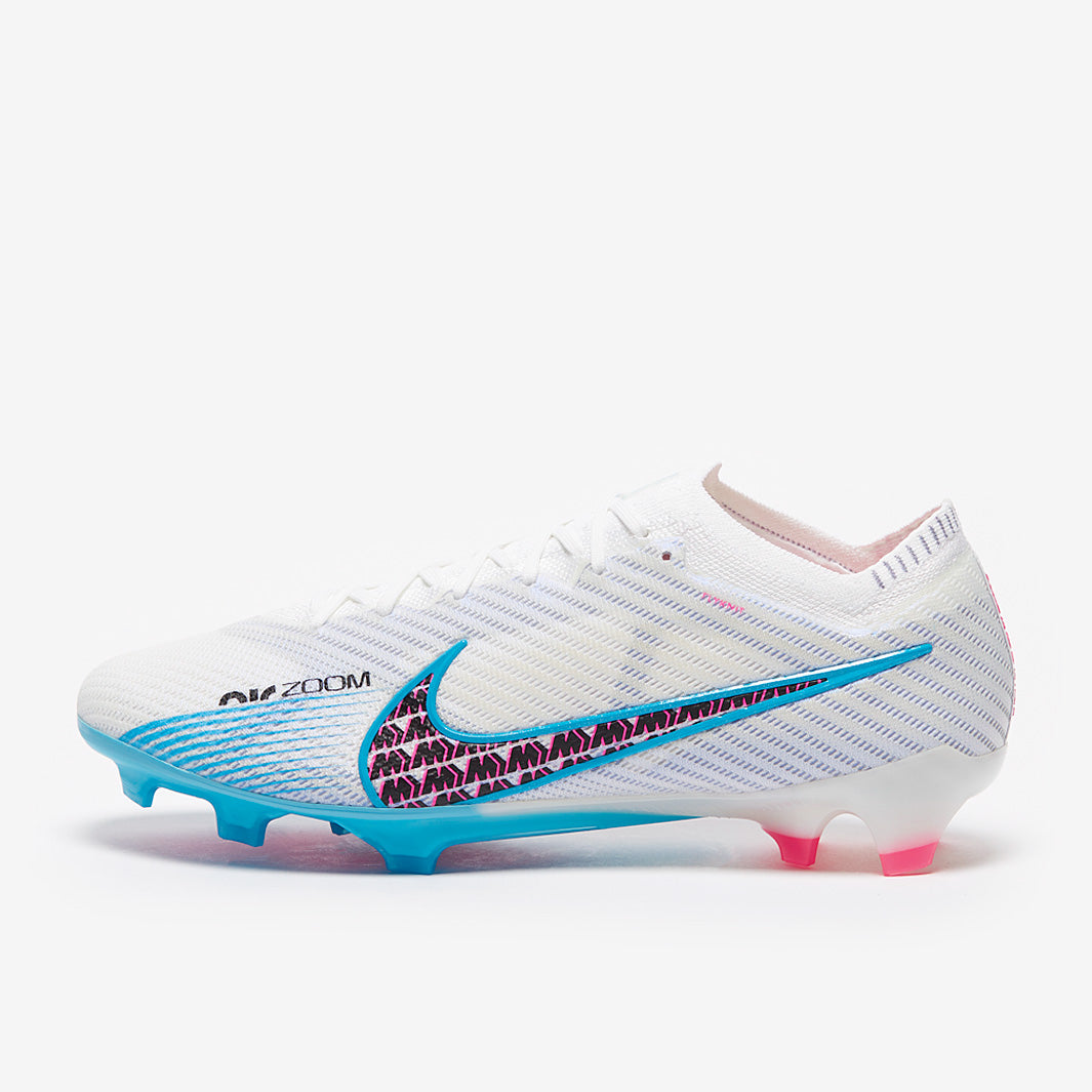 Nike Air Zoom Mercurial Vapor XV Elite FG Chuteira Campo White/Baltic Blue/Pink Blast/Indigo Haze