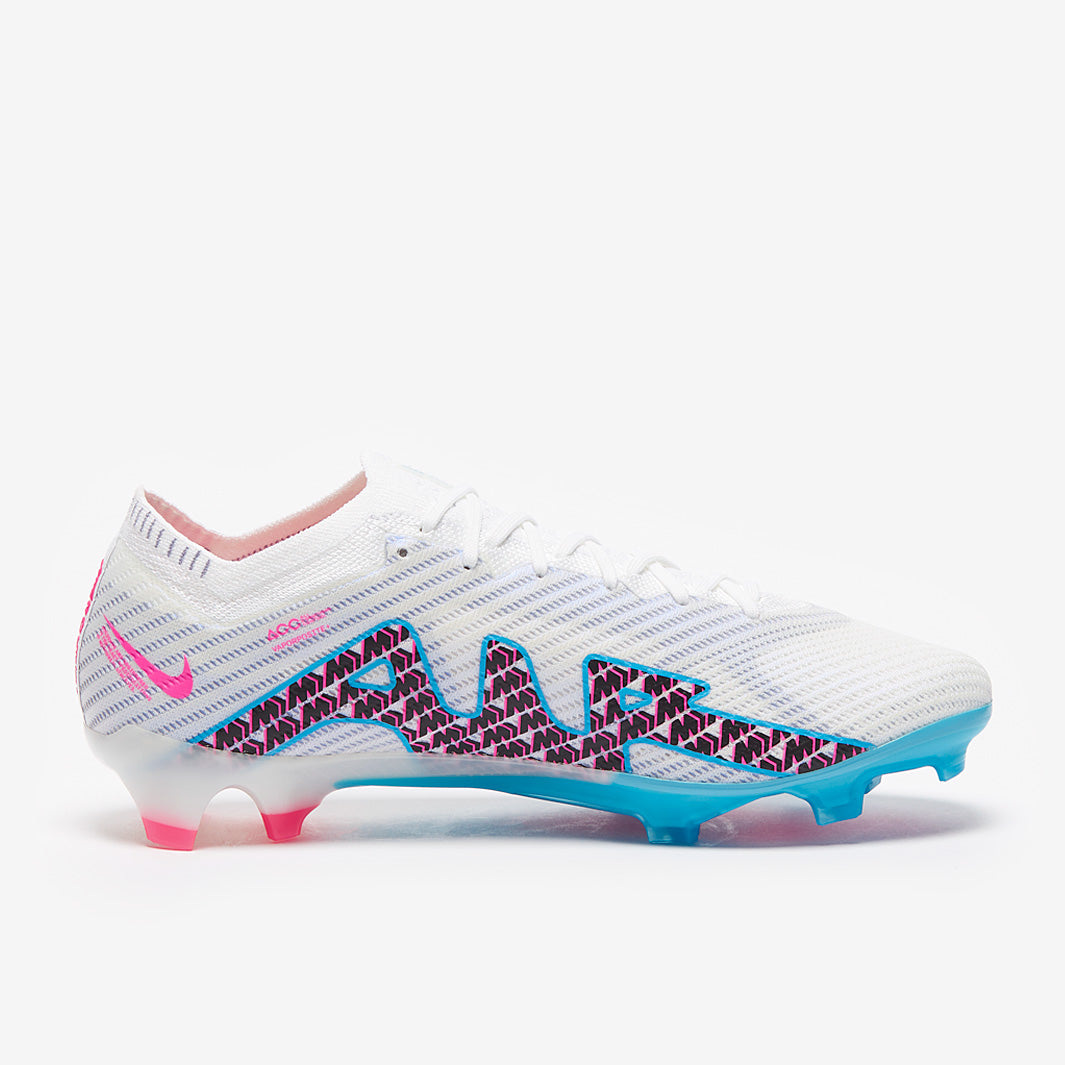 Nike Air Zoom Mercurial Vapor XV Elite FG Chuteira Campo White/Baltic Blue/Pink Blast/Indigo Haze