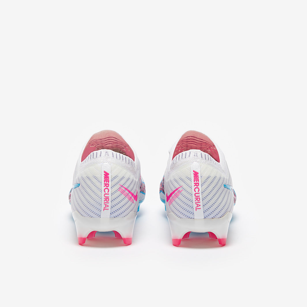 Nike Air Zoom Mercurial Vapor XV Elite FG Chuteira Campo White/Baltic Blue/Pink Blast/Indigo Haze