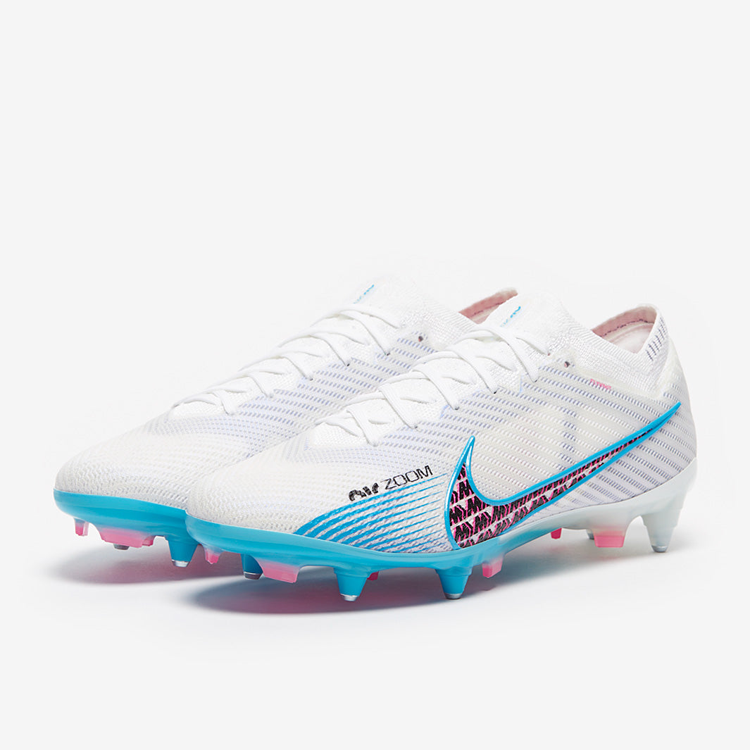 Nike Air Zoom Mercurial Vapor XV Elite SG-Pro Anti-Clog Football Boots White/Baltic Blue/Pink Blast/Indigo Haze